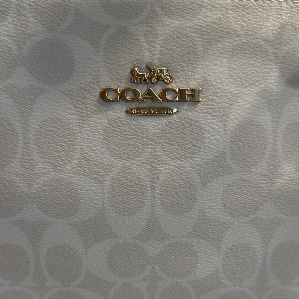 Coach Cream Signature Shoulder Bag